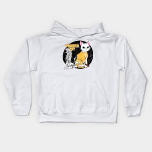 Frankencat, the purrfect Halloween pet Kids Hoodie